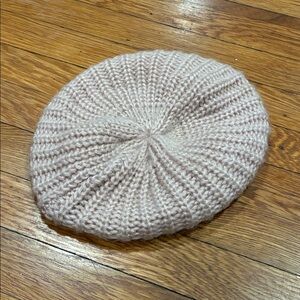 Cozy Knit Beret in Cream